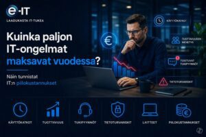Kuinka paljon IT-ongelmat maksavat vuodessa?